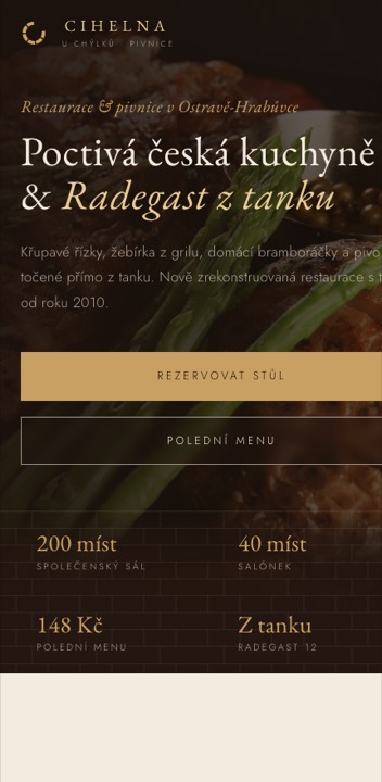 Cihelna u Chýlků na mobilu